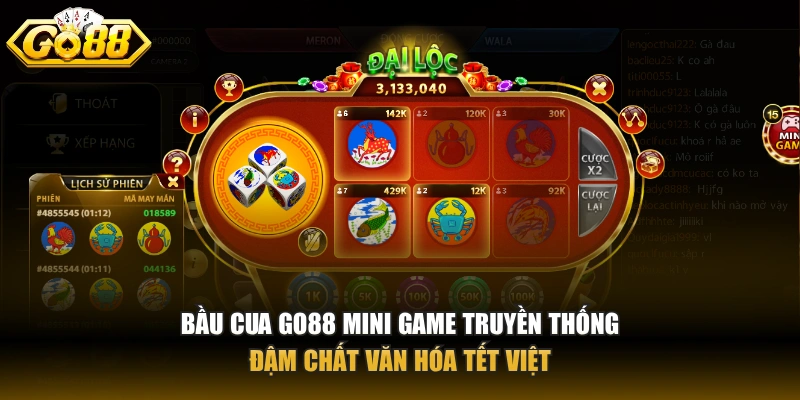 Bầu cua – Tựa mini game truyền thống đậm chất Tết tại GO88 Bầu cua GO88 mini game truyền thống đậm chất văn hóa Tết Việt
