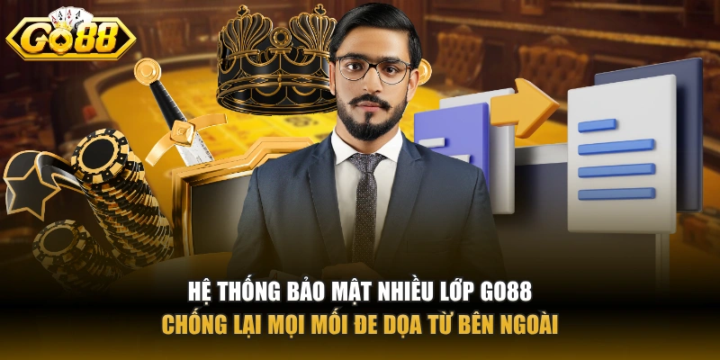 Hệ thống bảo mật nhiều lớp Go88 chống lại mọi mối đe dọa từ bên ngoài.