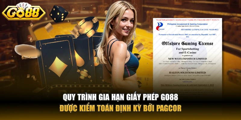Quy trình gia hạn giấy phép GO88 được kiểm toán định kỳ bởi PAGCOR