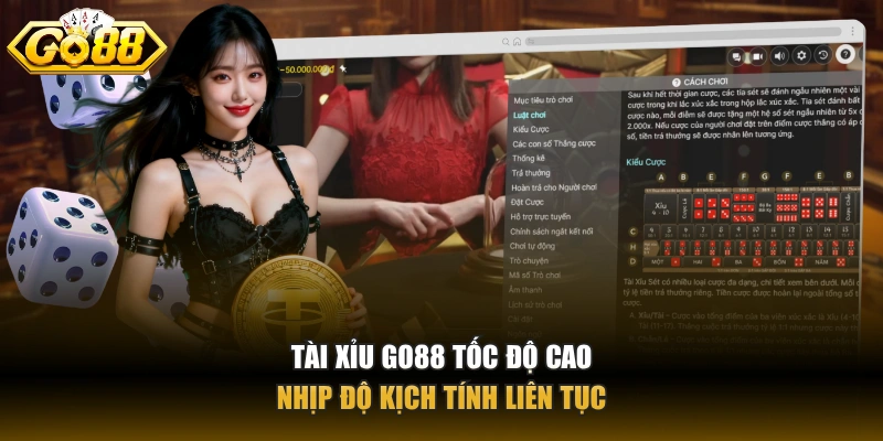Tài Xỉu GO88 – Tựa live game hút khách hàng đầu tại GO88 Tài Xỉu GO88 tốc độ cao nhịp độ kịch tính liên tục